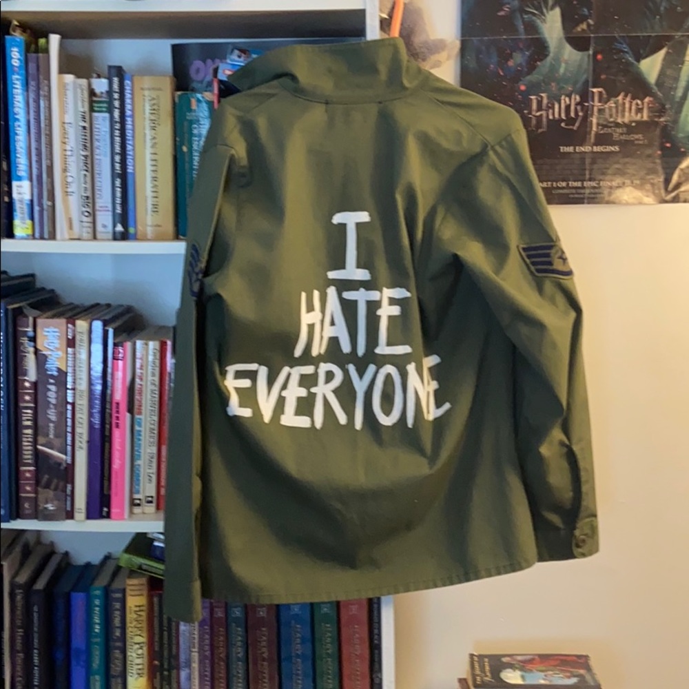 Jac Vanek I Hate Everyone Army Jacket